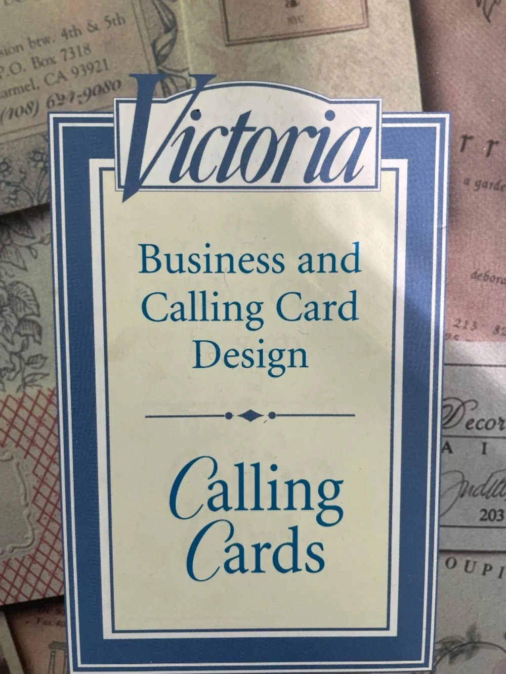 Victoria: Calling Cards - Business and Calling Card Design - Hardbound Book